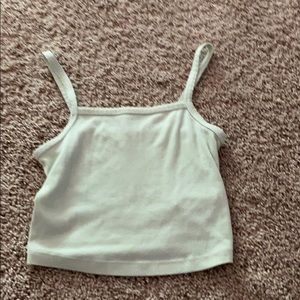 green crop top